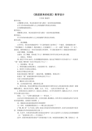 跑进家来的松鼠
