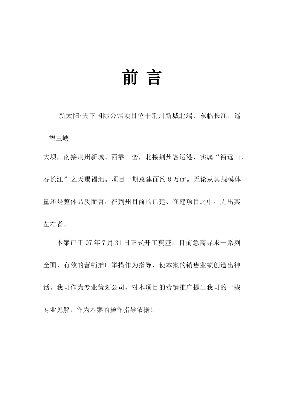 荆州新太阳天下国际公馆营销推广报告_第2页