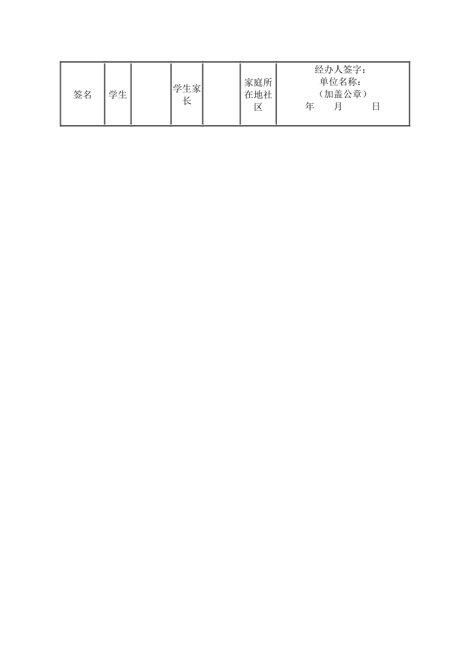 某校某班学生家庭情况调查表_第2页