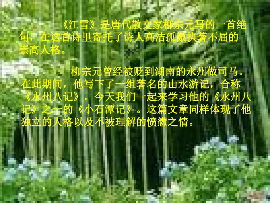 苏教版八年级上册《小石潭记》课件_第2页