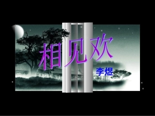 《相见欢》。