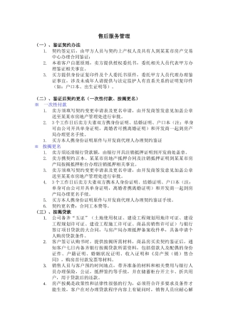 房地产售后服务管理