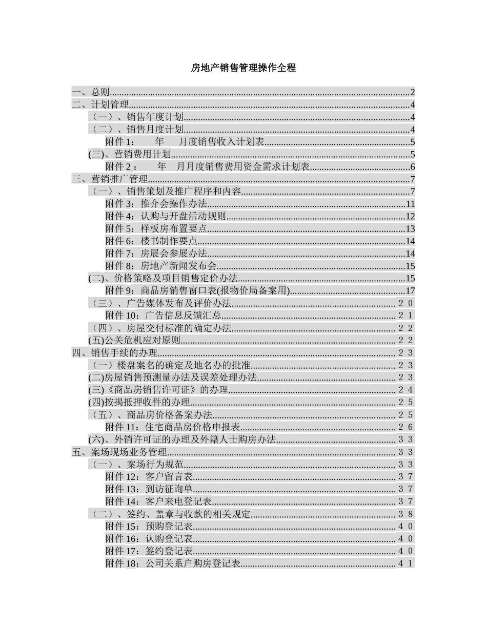 房地产销售管理操作全程解析_第1页