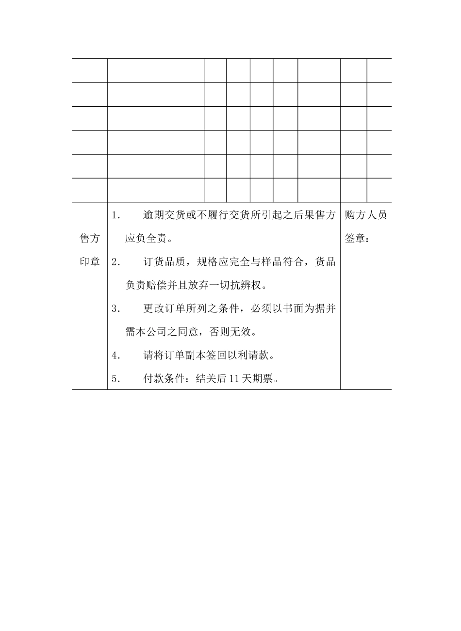 某销售公司订货单_第3页