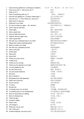 服务英语500句已整理11