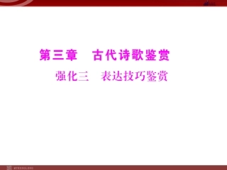 强化三表达技巧鉴赏配套课件新人教版