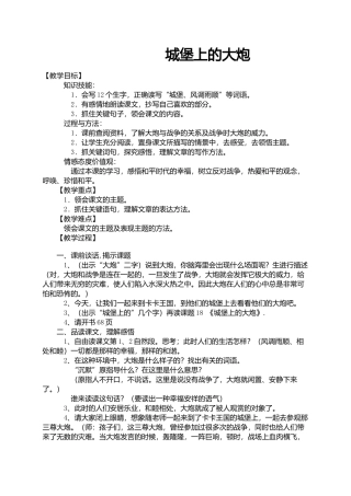 城堡上的大炮