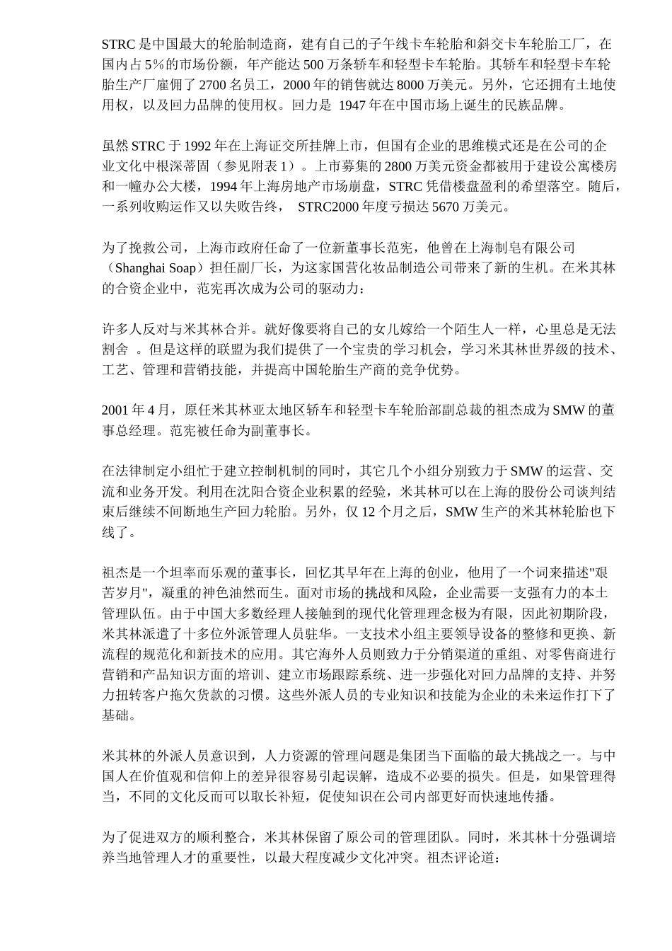 轮胎制造商案例分析：走出困境的领袖智慧_第2页