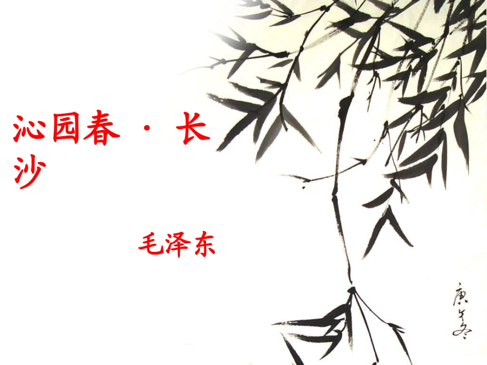 （中小学精品）《沁园春·长沙》_第1页