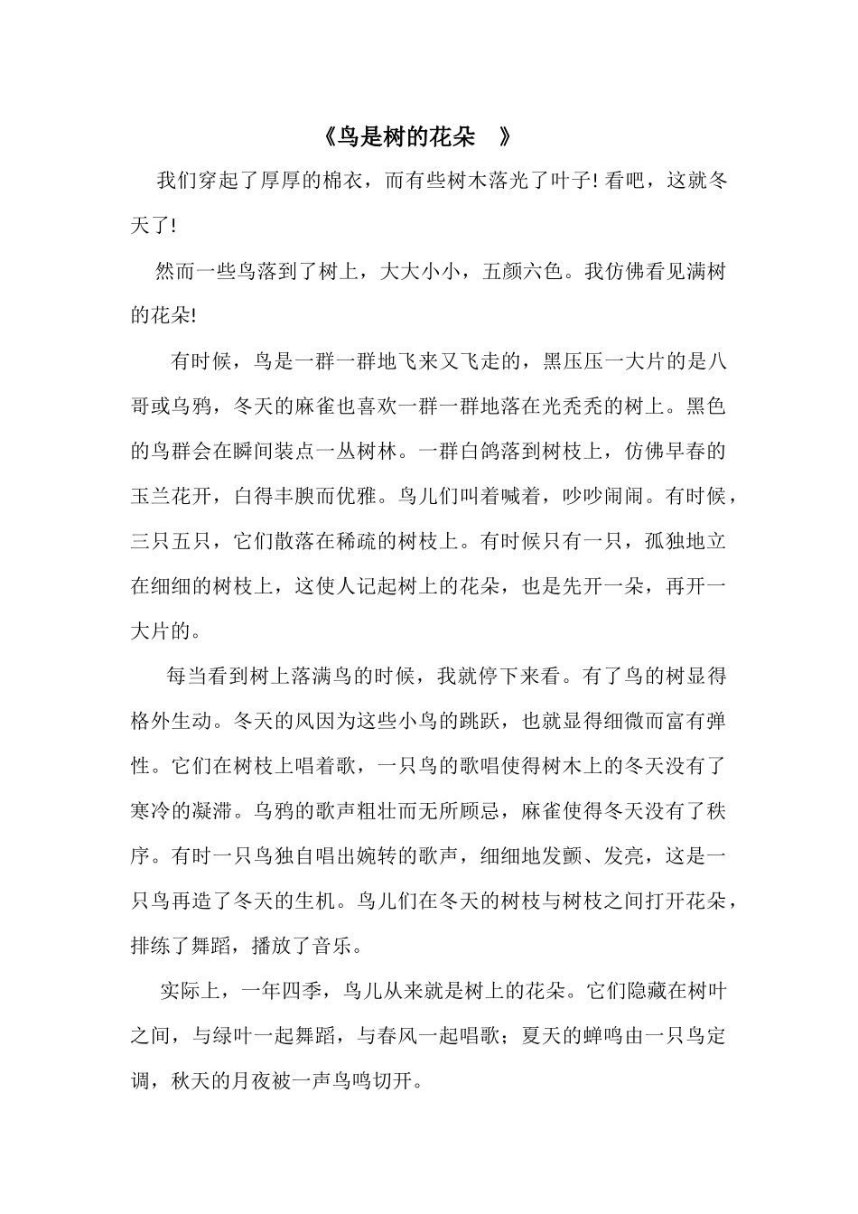 鸟是树的花朵_第1页