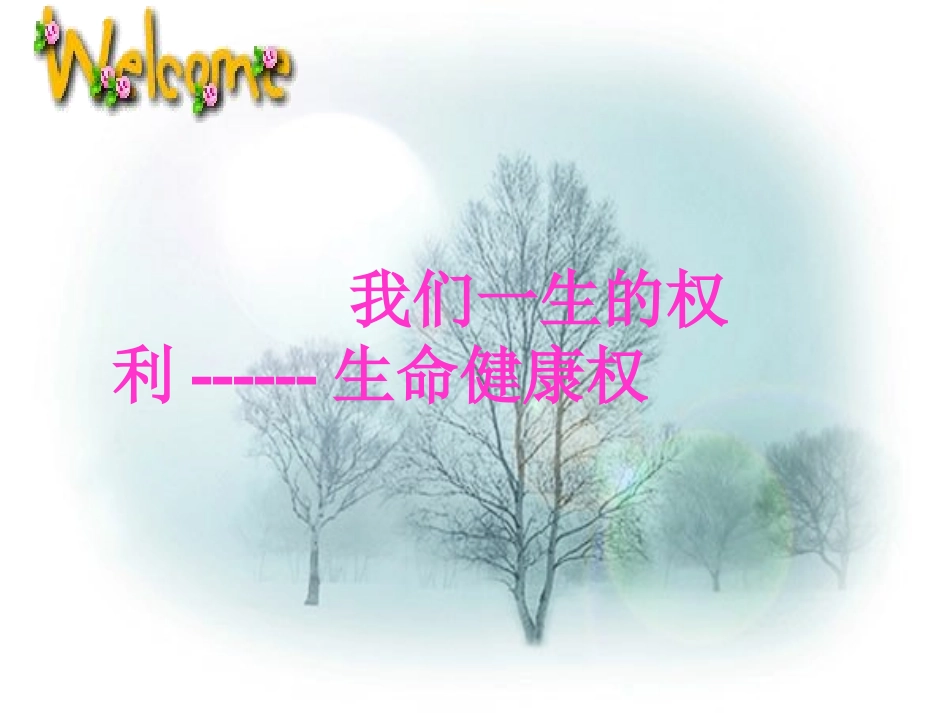法律保护我们的生命健康权课件_第1页