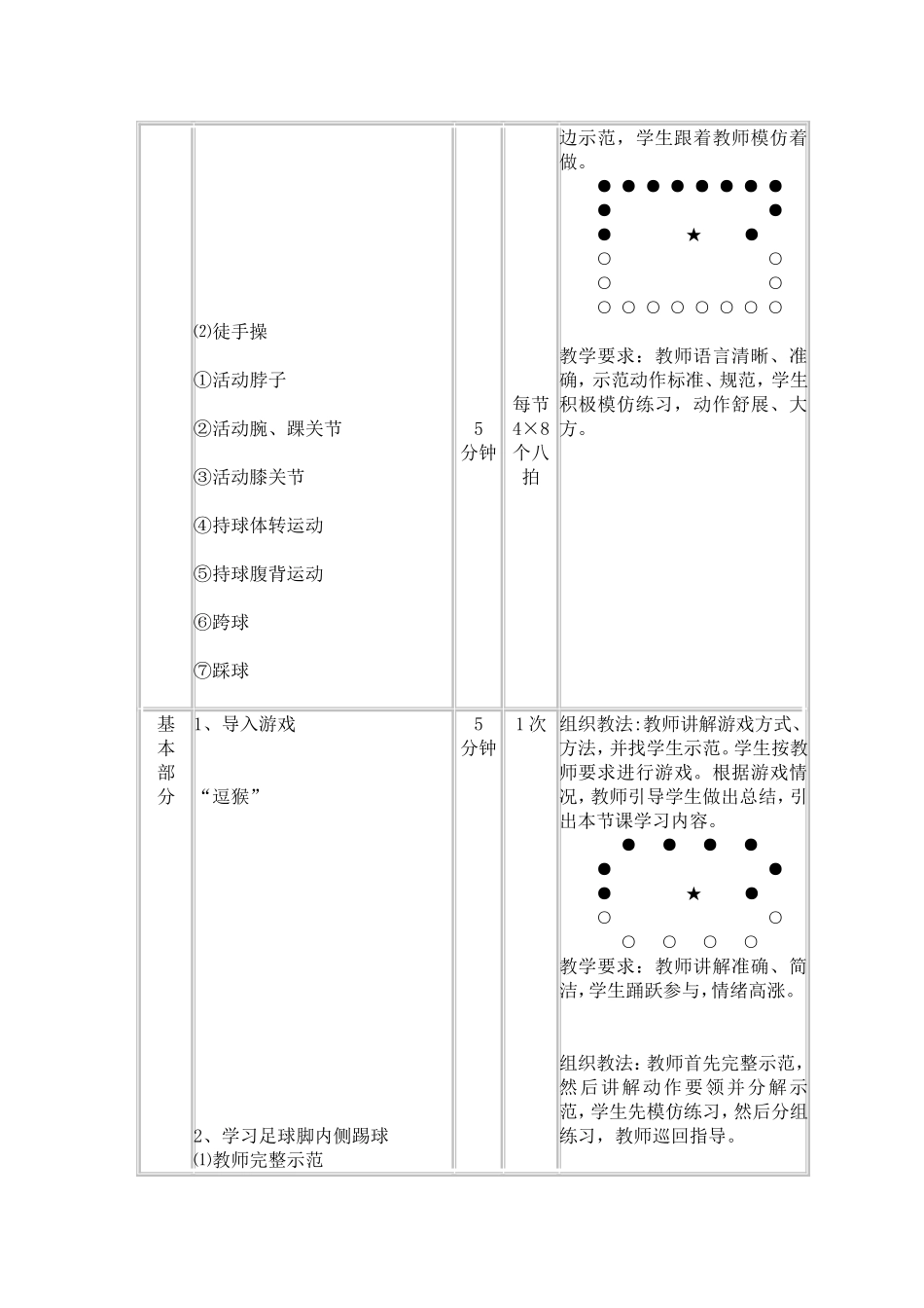 足球脚内侧踢球教案_第2页
