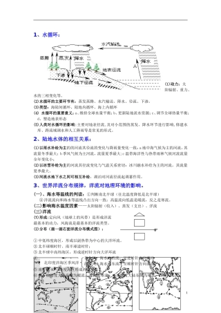 自然地理知识总结