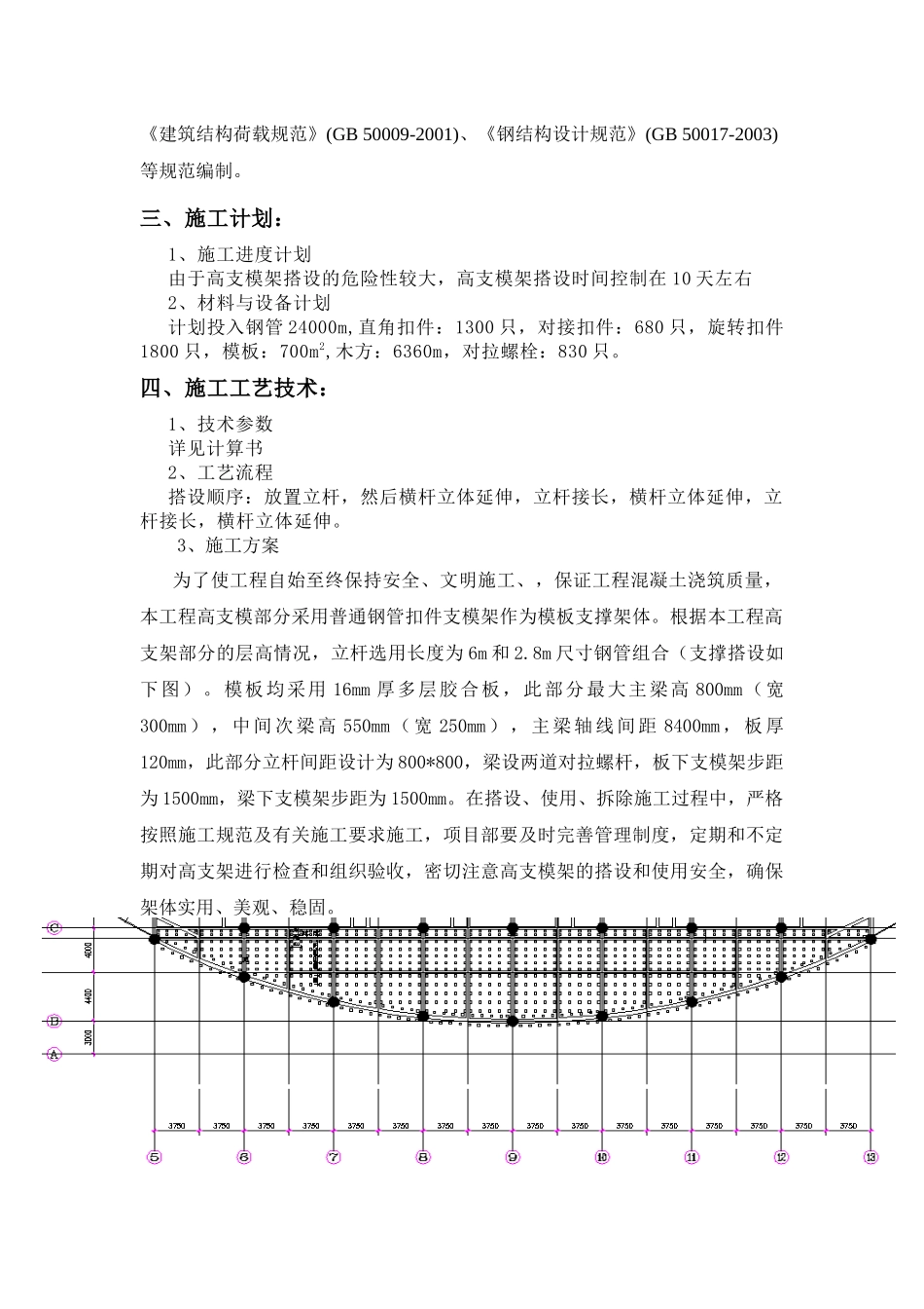 枞阳体育馆高支模施工方案_第3页