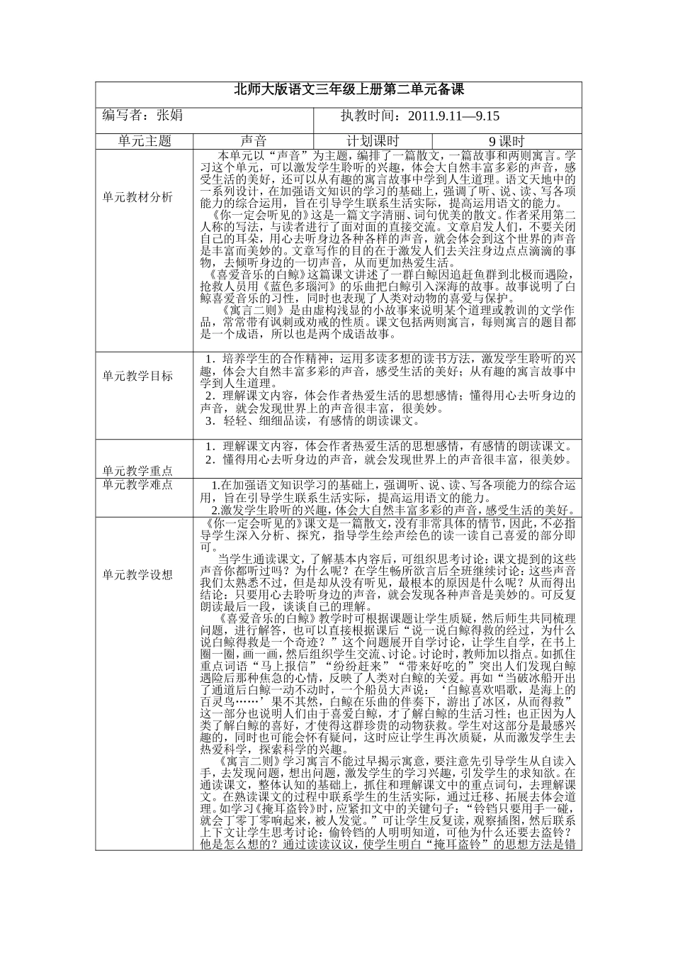 （中小学精品）第二单元备课_第1页