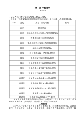 辽宁广播电台业务用施工组织设计(227页)