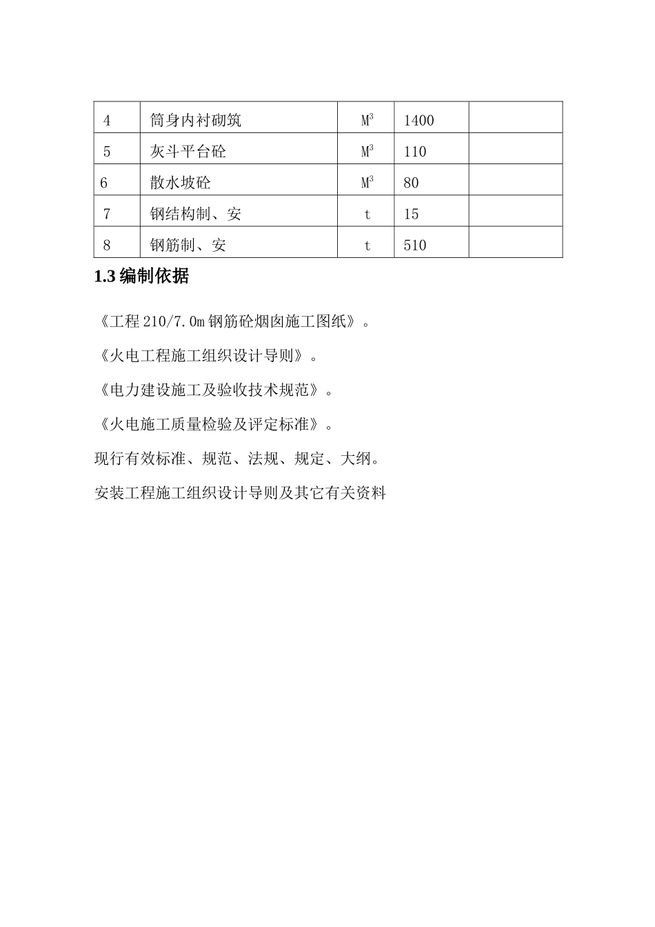 钢筋砼烟囱施工方案_第2页