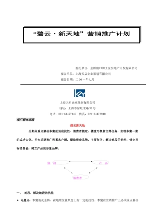 碧云新天地营销推广计划