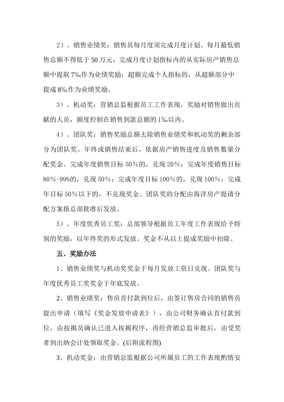 房产销售目标任务及绩效考核_第3页