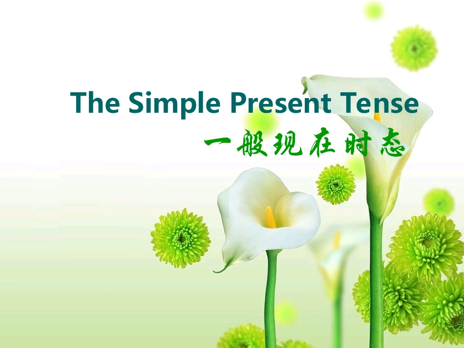 一般现在时英语复习课件_第1页