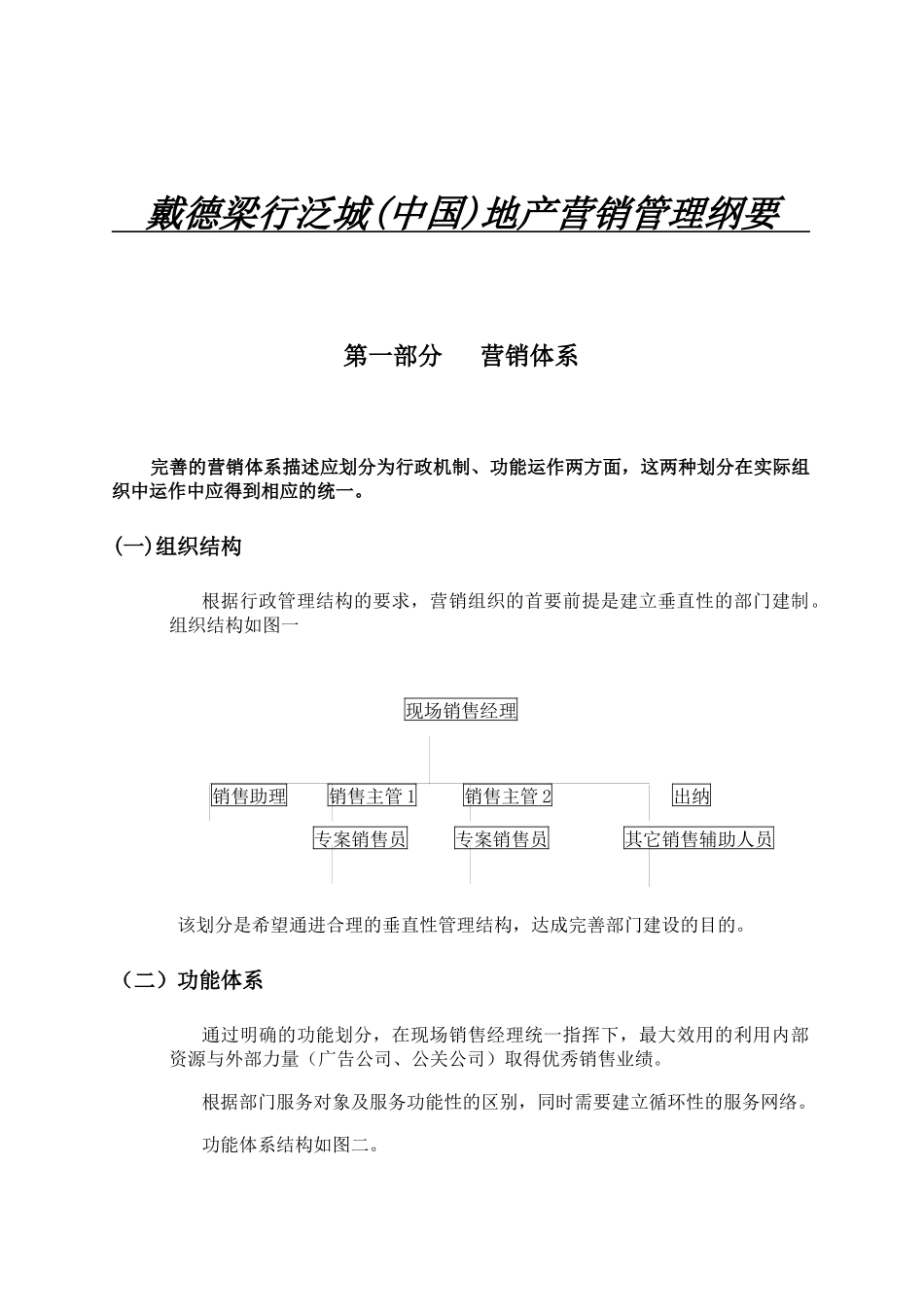 戴德梁行泛城(中国)地产营销管理纲要_第1页