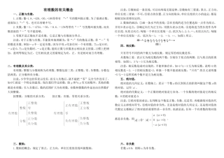 有理数知识点总结
