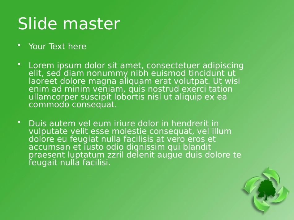 绿色环保主题PPT模板_第2页