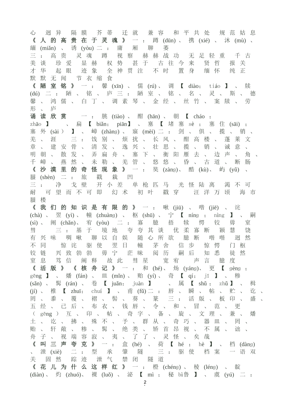 八下词语复习资料_第2页