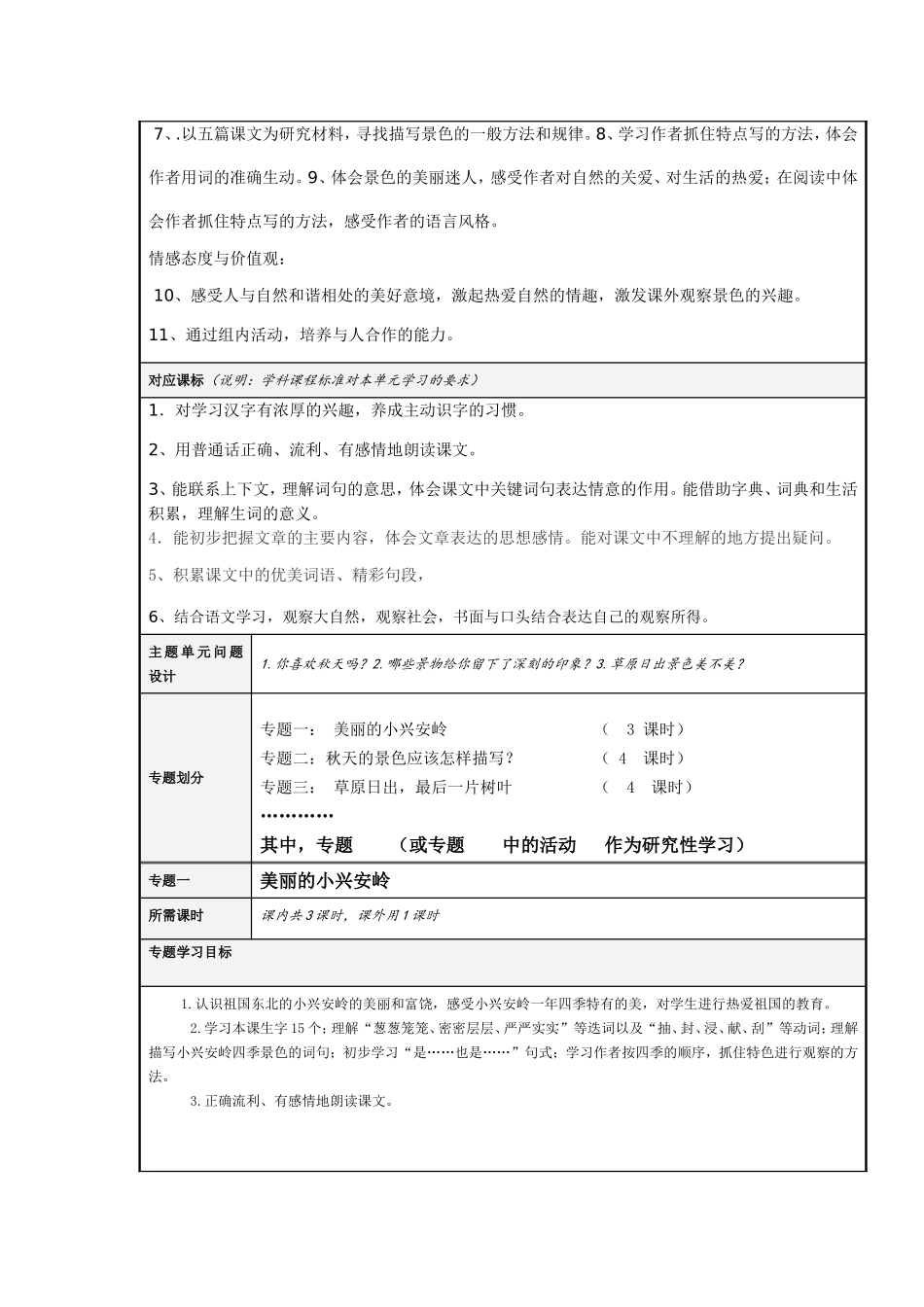 爱大自然主题单元_第2页