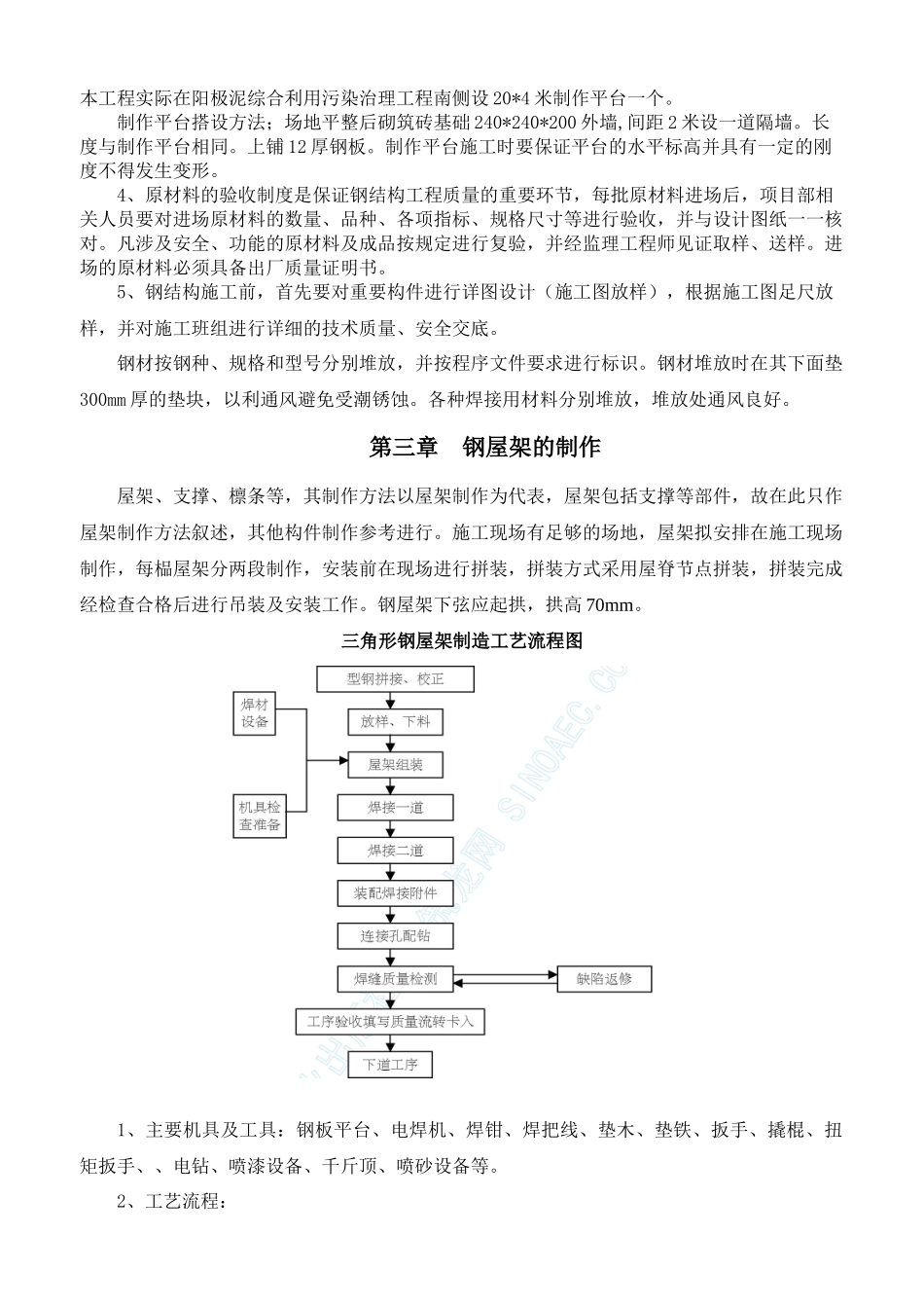 钢管屋架施工方案_第3页