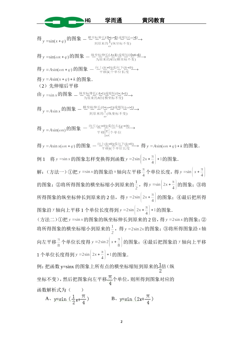 三角函数公式及重点考察知识点总结_第2页