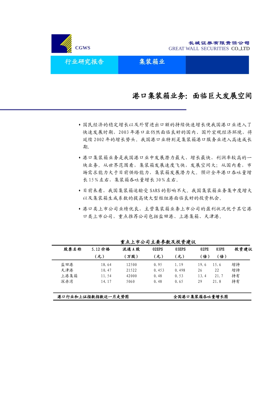 港口集装箱业务面临巨大发展空间_第1页