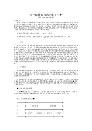 某市场银行间债券市场的SCP分析