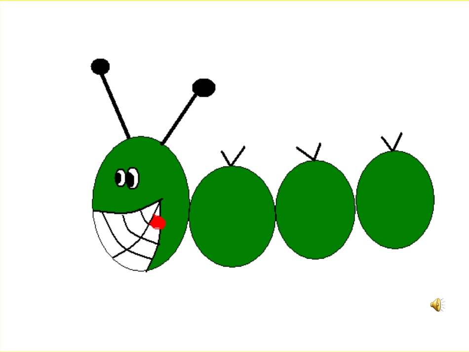 中班音乐游戏《毛毛虫啃苹果》_第1页