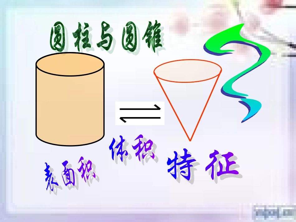 圆柱与圆锥整理复习_第1页