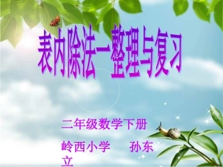 表内除法复习课课件