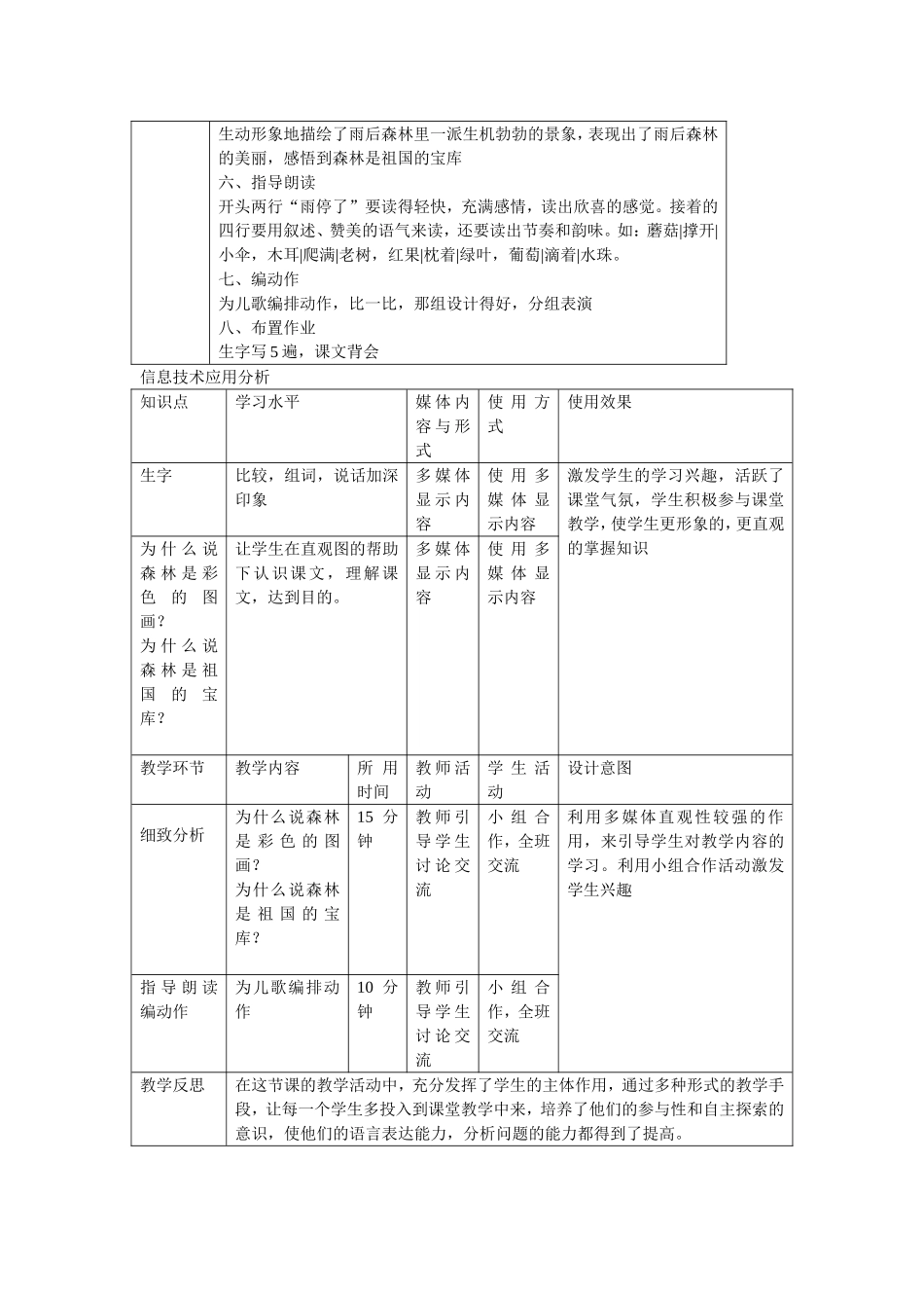 雨后的森林教案_第2页