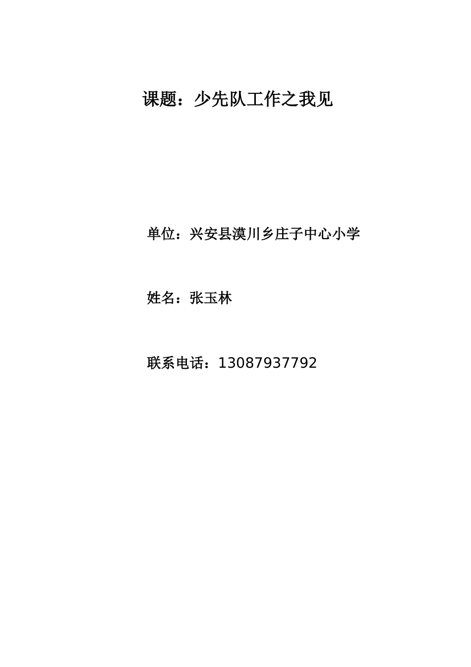 少先队工作之我见_第1页