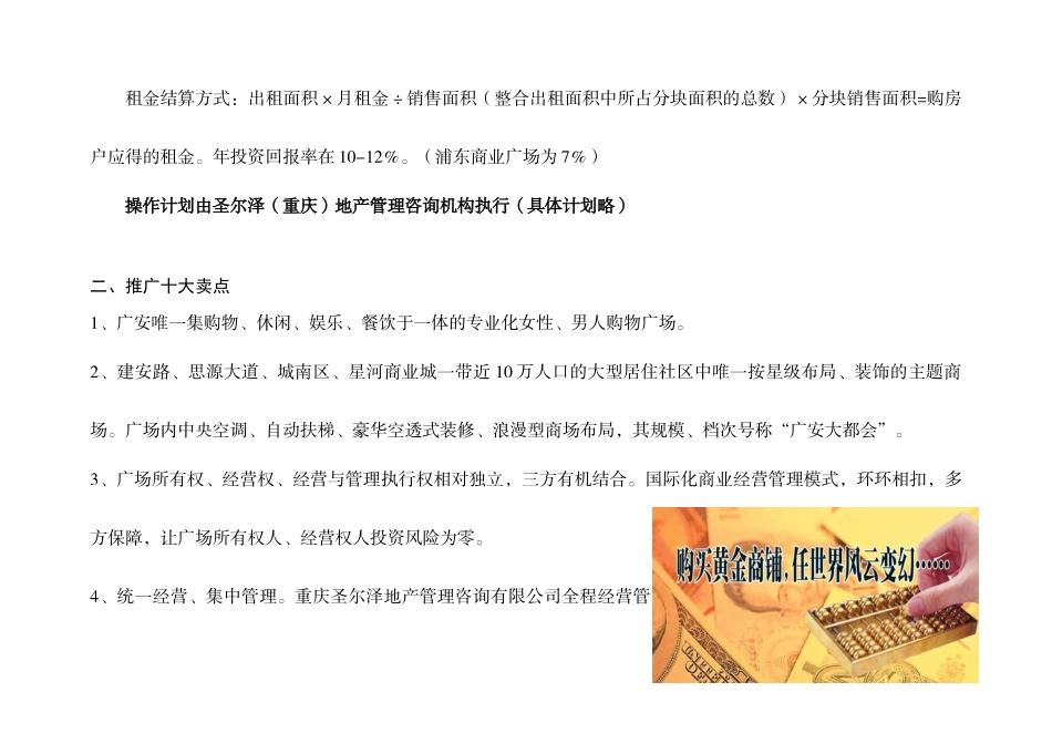 某房地产公司星河商业城项目营销企划方案_第3页