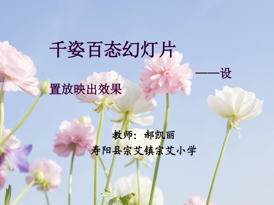 设置放映出效果_第1页