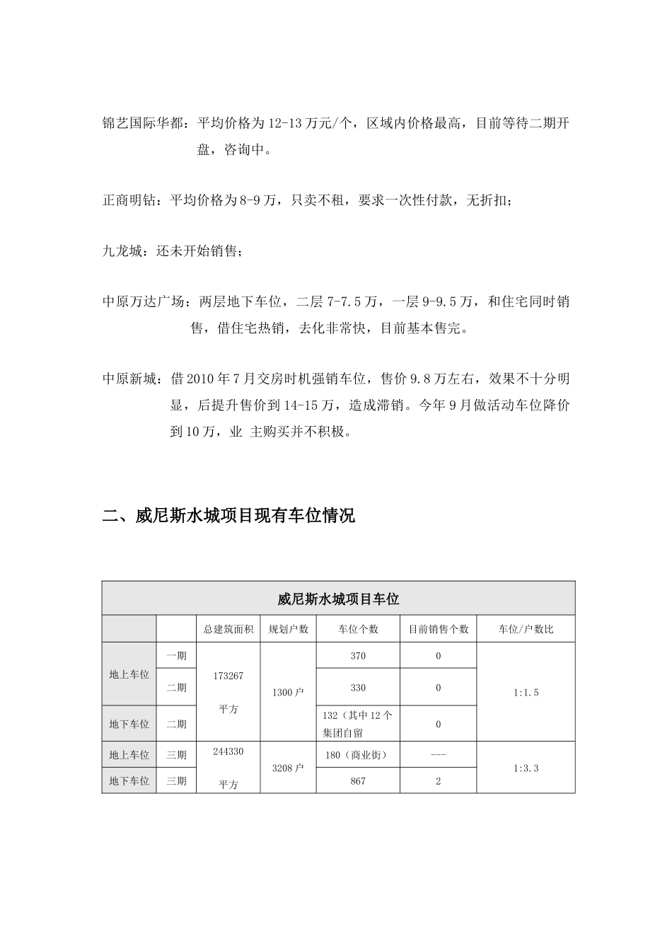 某水城项目车位销售方案_第2页