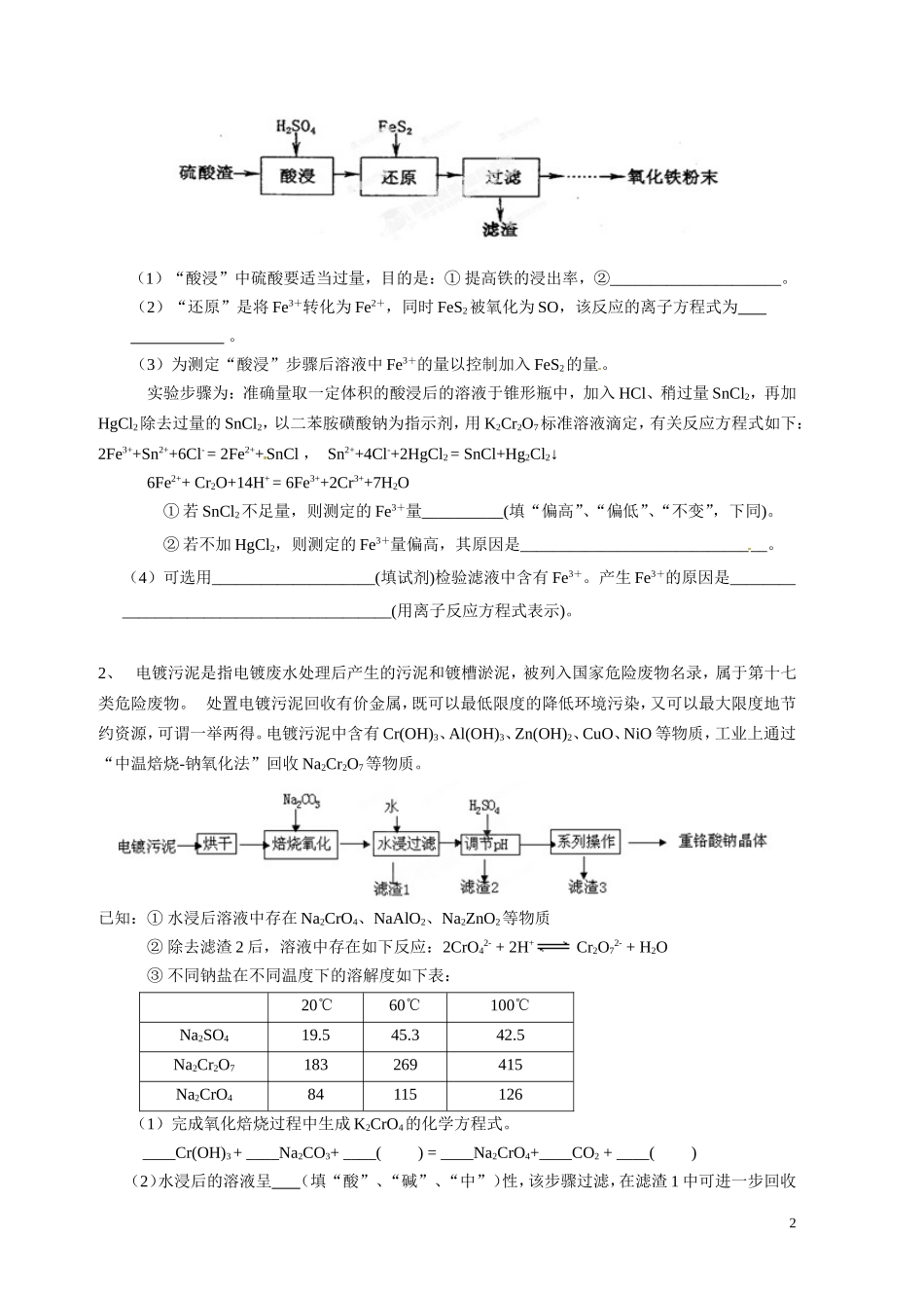 突破“化工流程”试题_第2页