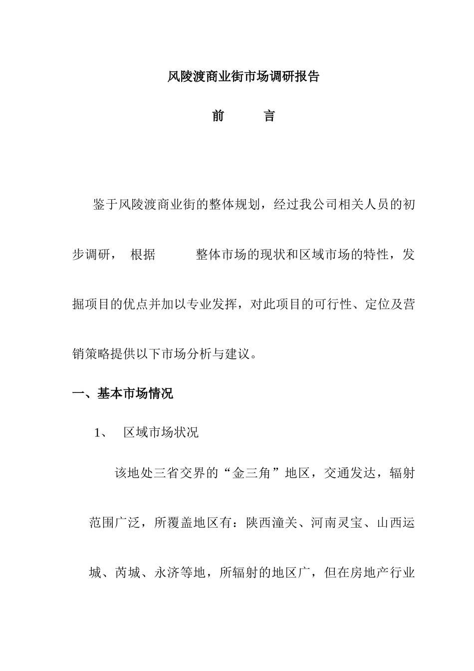 某商业街市场调研报告_第1页