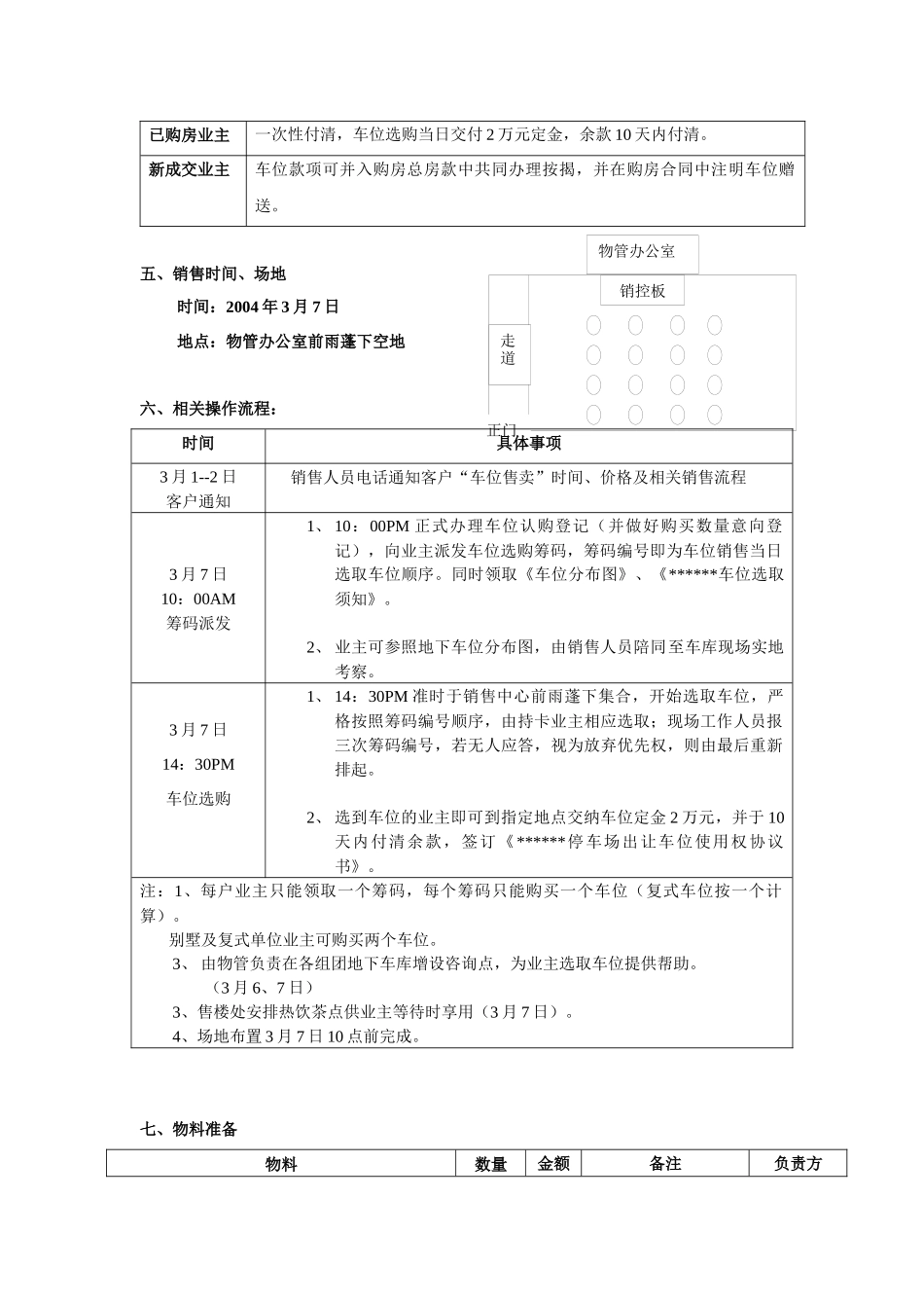 车位销售执行方案_第2页