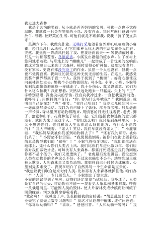 我走进大森林