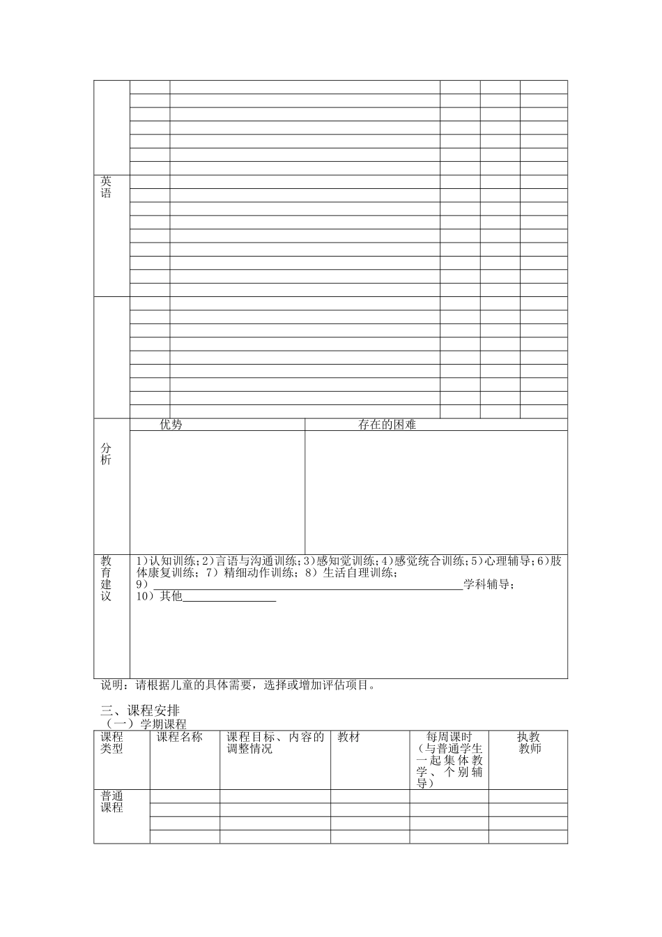 上海市随班就读学生个别化教育计划_第3页
