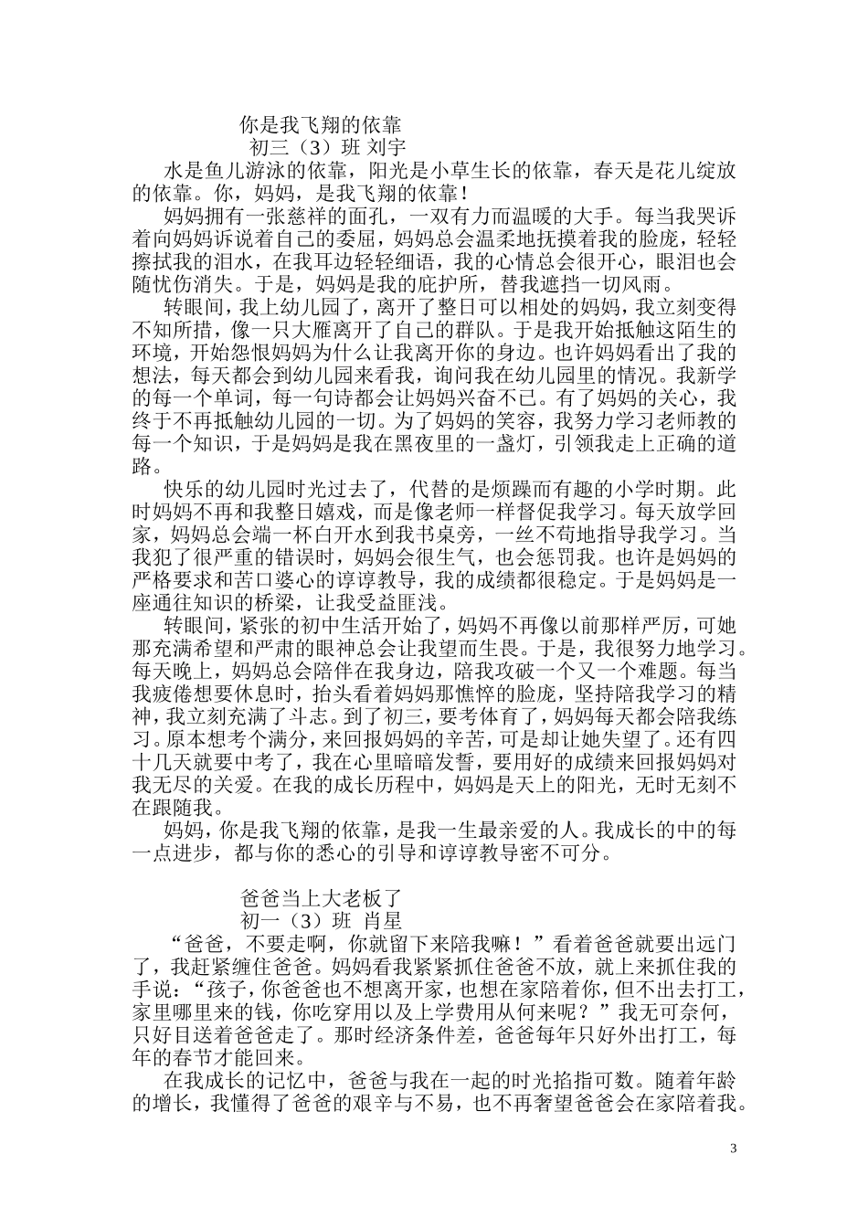 小荷文学社第二期刊物_第3页