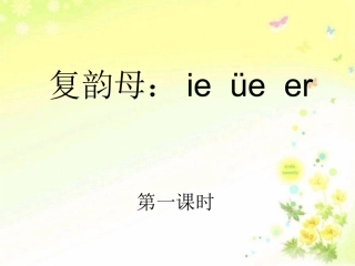 苏教版ie_ue_er教学课件改