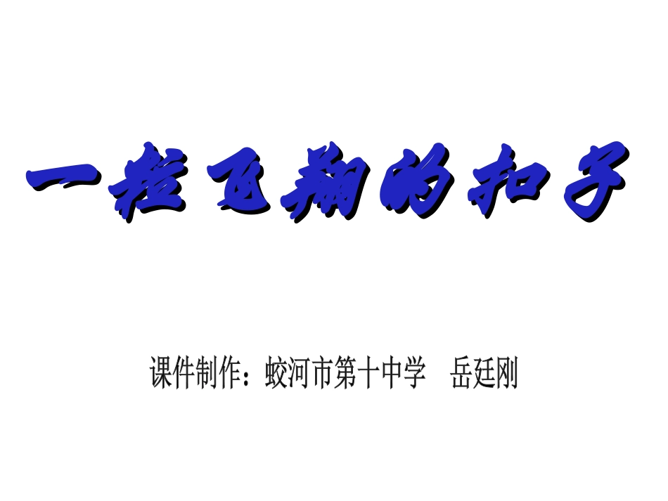 一粒飞翔的扣子-岳廷刚_第1页