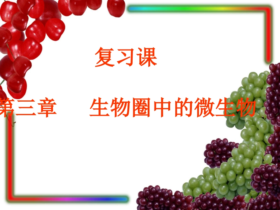 (中小学精品）微生物复习_第1页
